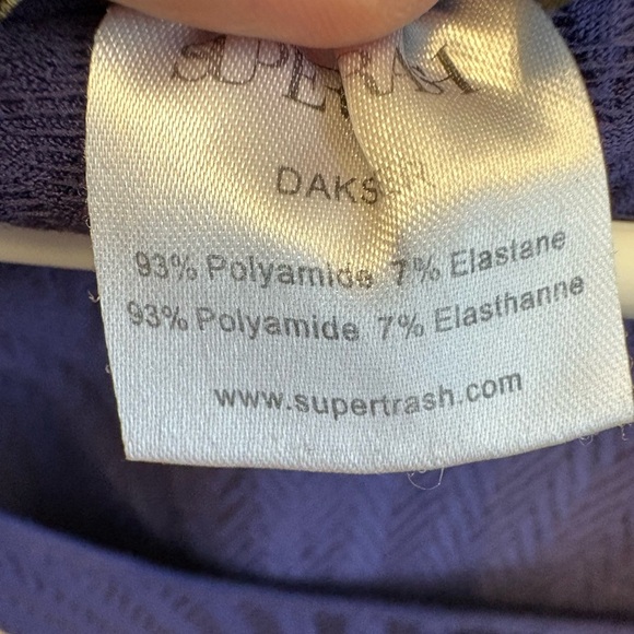 Supertrash brand Periwinkle bodycon stretchy sleeveless Mini Dress Women's XS/S - Picture 6 of 10